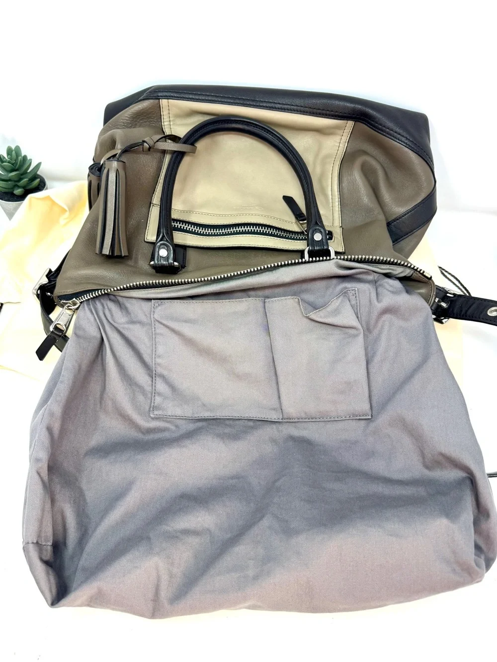 COACH Legacy Colorblock Leather Rory Satchel Bag 19902 • Excellent Condition